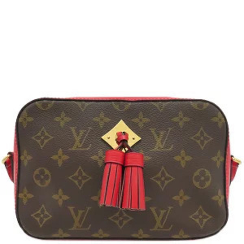 Louis Vuitton Bag Saintonge Monogram Coquelicot Brown Red Crossbody